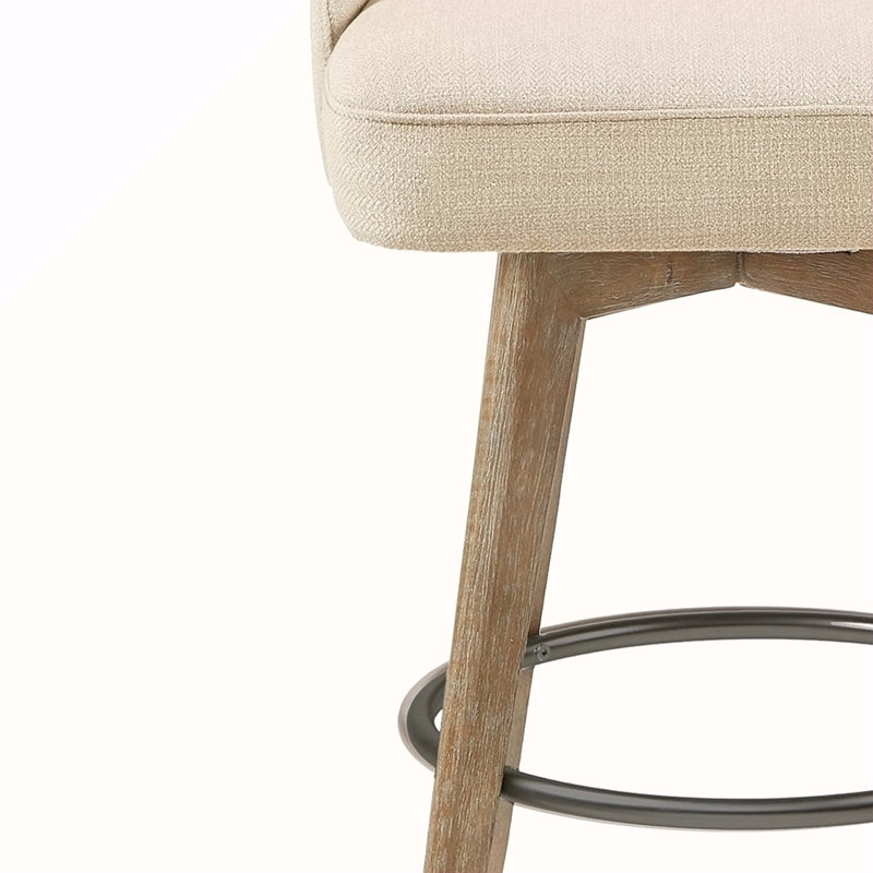 Tabouret de comptoir avec siège pivotant, Beige