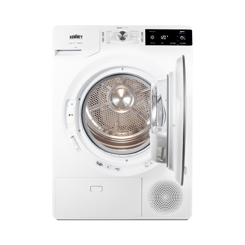 Summit Appliance SLD242W Summit Appliance 3.88 Cubic Feet Ventless Electric Stackable Dryer
