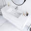 Meuble-lavabo mural simple 48 po avec comptoir en pierre composite intégré-1131533559