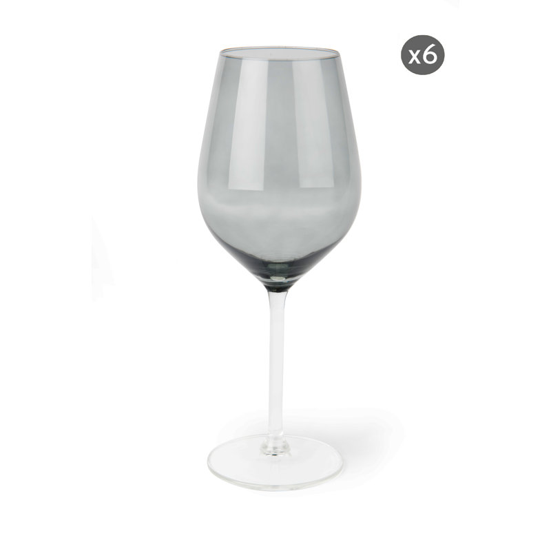 Color Wine 500ml Wine Glass Set, Grey