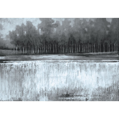 Charcoal Forest - Wrapped Canvas Painting