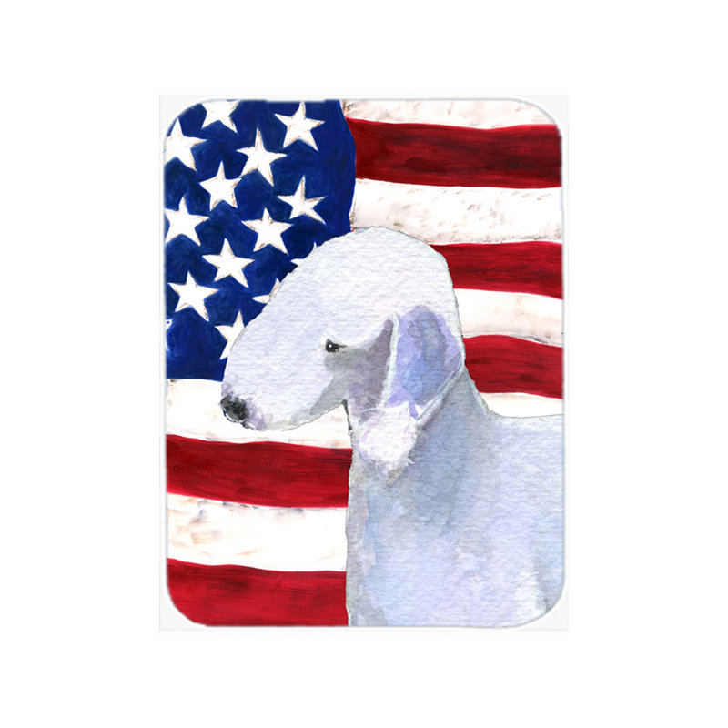 Planche à découper trinx American American Flag avec Bedlington terrier