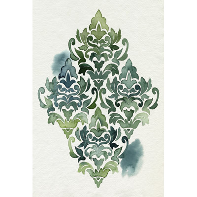 Algae And Azule Motif I by Grace Popp - Wrapped Canvas Painting