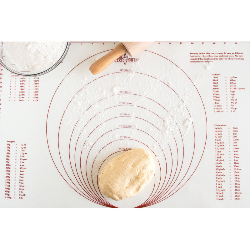 Fox Run Brands Non-Stick Baking Mat with Measurements