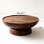 Table basse à piédestal en forme de bol