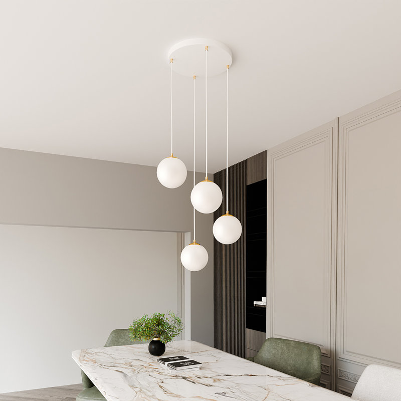 Pawel 4 - Light Cluster Pendant, White
