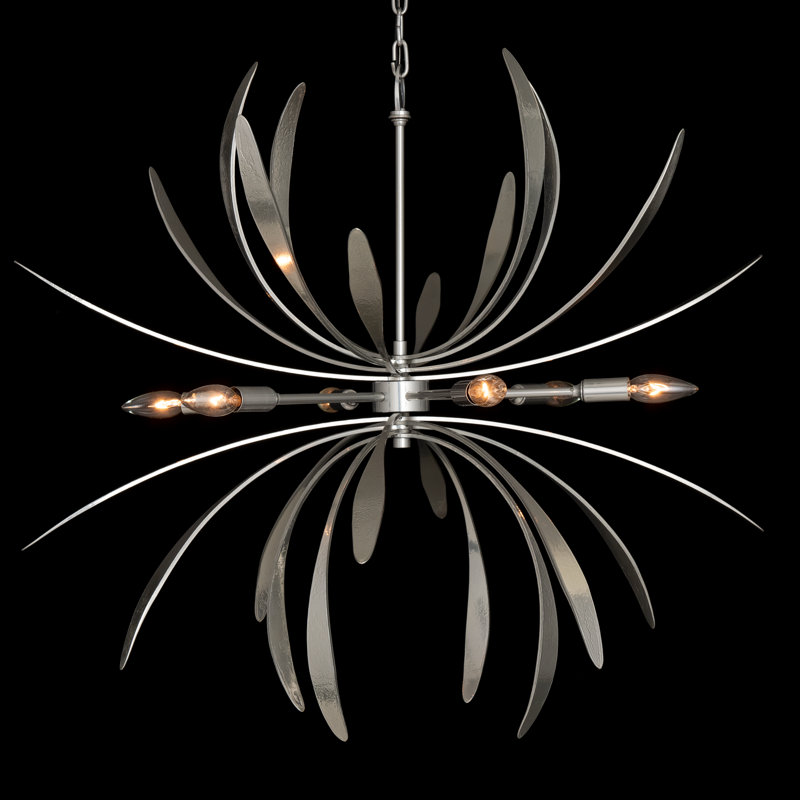 Dahlia Sputnik Sphere Chandelier, Bronze, 40.8" H x 48.9" W x 48.9" D