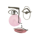 Bubble Face II Painting by Eve Fairwell