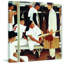 « the rookie » par norman rockwell, reproduction d’art sur toile tendue-298234958