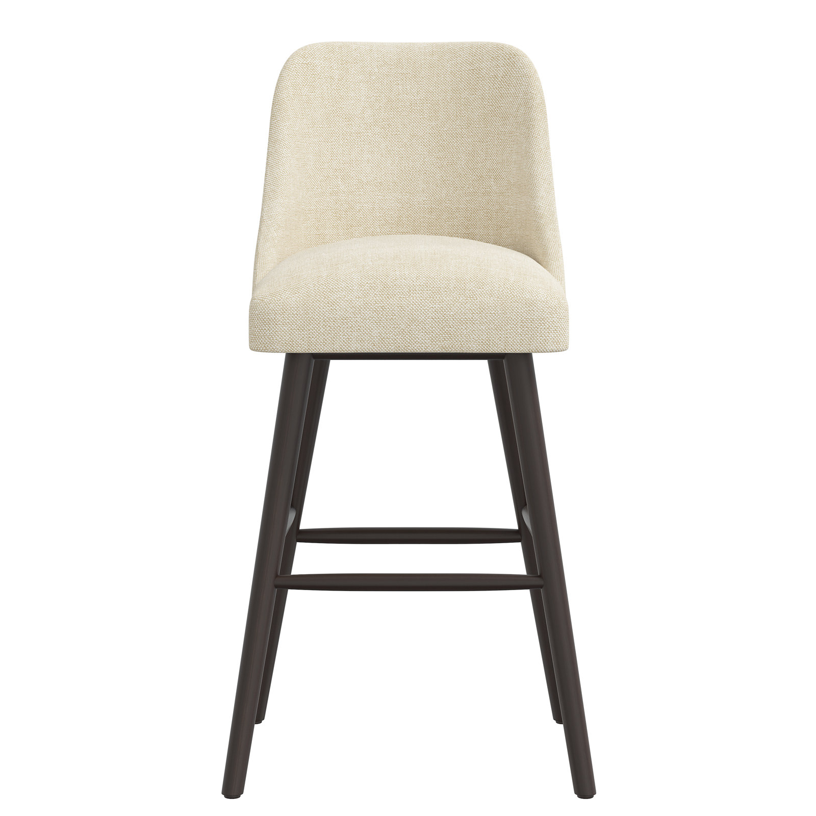 Gallie Counter & Bar Stool, Bar Stool (31” Seat Height), Natural, Black Wood