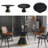 6 Seat Dining Table Set with Faux Leather Dining Chairs, 7-Piece Dining Set-518335252-518335259-504931684