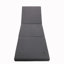 Coussin de chaise longue pliable gris. Doublure en mousse pour un confort idéal. L 27 po x P 78,97 po x H 4 po. Matériau résistant aux intempéries. Tâche de nettoyage simple. Coussin à eau - se plie. Sensation de confort exceptionnelle.-1823212887