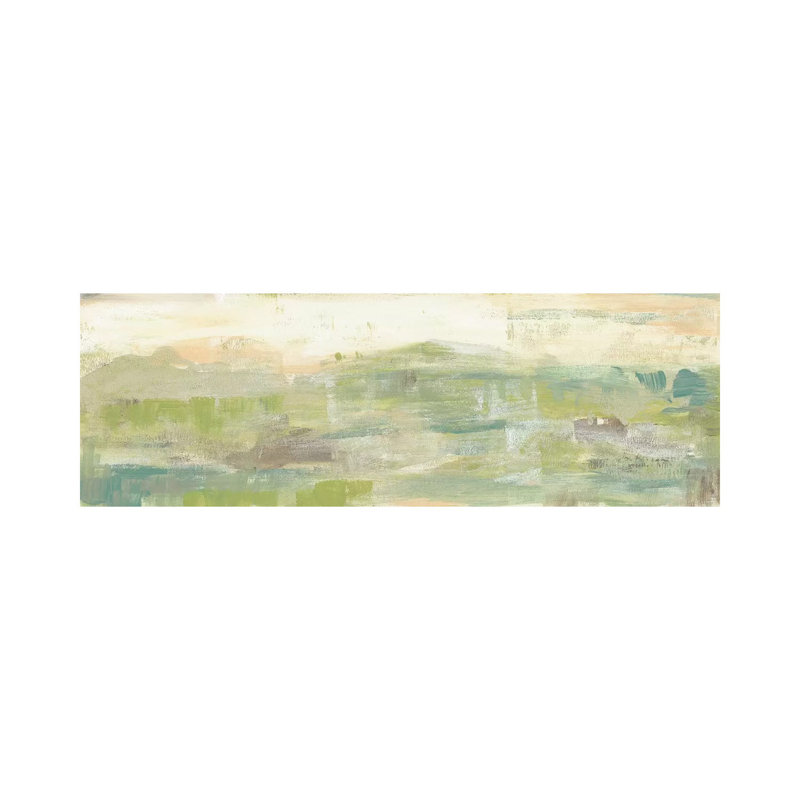 Greenery Horizon Line III by Jennifer Goldberger - Wrapped Canvas Panoramic Painting, 182.88 cm H x 60.96 cm W