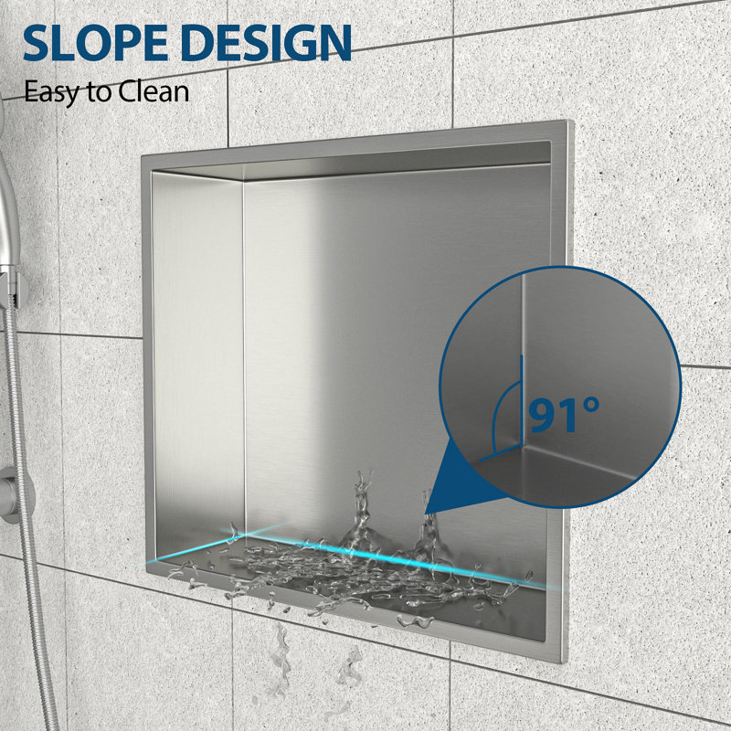 Niche de douche en acier inoxydable