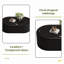 Table basse de rangement ovale cachée 33,46 po - Plateau en verre trempé certifié 3C et table basse de rangement rembourrée en cuir de qualité supérieure pour salon-1362069965
