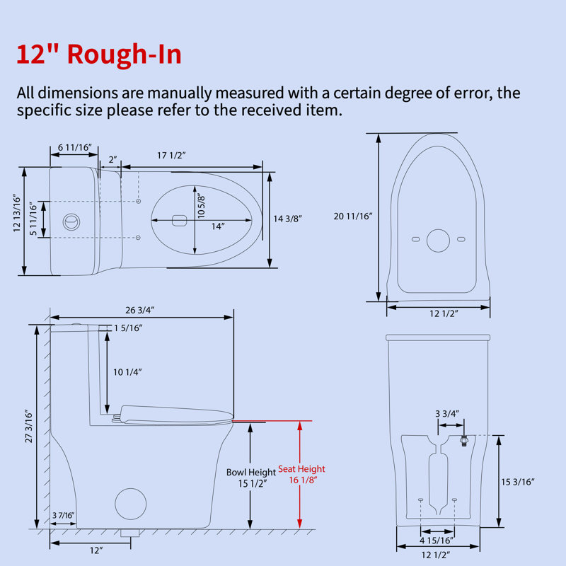 Toilette allongée une pièce à double chasse avec siège confortable Lavie Craft Symmetry