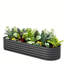 Jardin pour jardin surélevé en acier galvanisé 8x2 Ft-1005571561