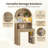 Writing Desk With Arch Hutch, Fluted Drawer & Storage Shelves, Modern Wood Computer Desk With Storage For Home Office, Bedroom, Small Space-564998571