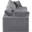 Canapé modulaire en velours à accoudoirs carrés de 120 po Ivoryanna-87149818