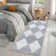Machine Washable Rugs Distressed Trellis Rug for Living Room Non Slip Stain Resistant Carpet Modern Checkered Farmhouse Floor Cover