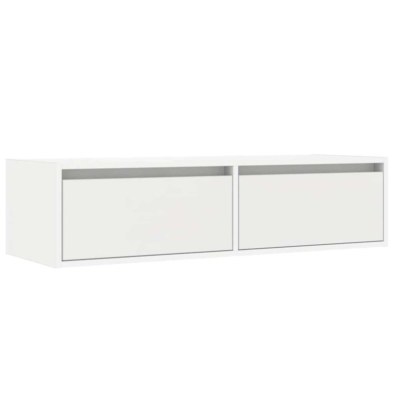 Exuma TV Stand, 25cm H x 100cm L x 35.5cm W, White