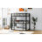 Metal Twin Size Triple Bunk Bed-965352276