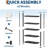 3850 LBS Steel Garage Shelving Unit, Adjustable Industrial Rack, Matte Black Metal Standing Utility Shelf for Warehouse, Pantry, Basement, Kitchen, Workshop-423472928