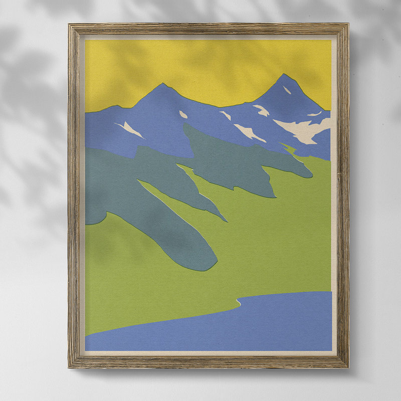 Shifting III, Toile avec cadre noyer, Pas de tapis