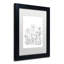 « simple fleur doodle », impression sur toile encadrée-19607708-19607709