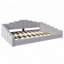 Lit plateforme tapissier avec garniture cloutée-217167892