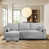 Polyester gris clair est en rupture de stock