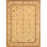 Canvello Agra Hand-Knotted Silk & Wool Area Rug- 9' X 12'2"