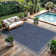 Blue/Gray Geometric Indoor/Outdoor Rug