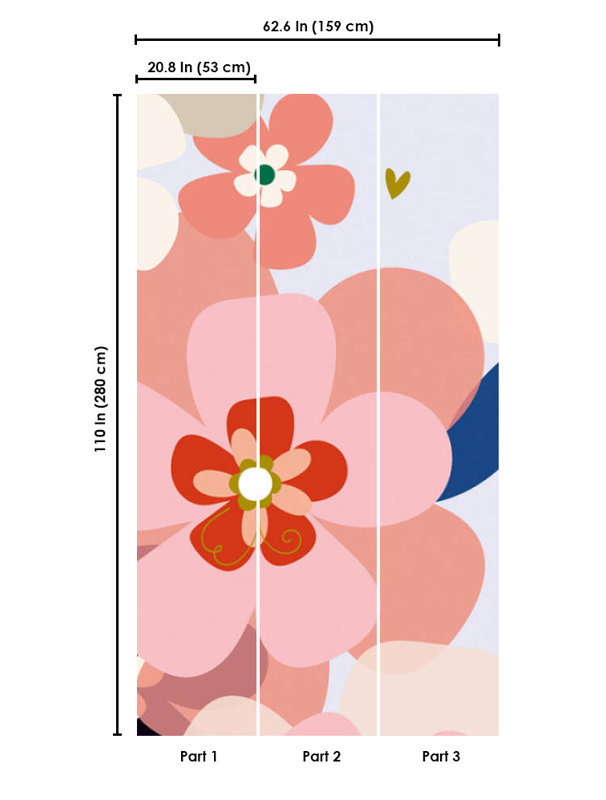 Papier peint floral Dollman