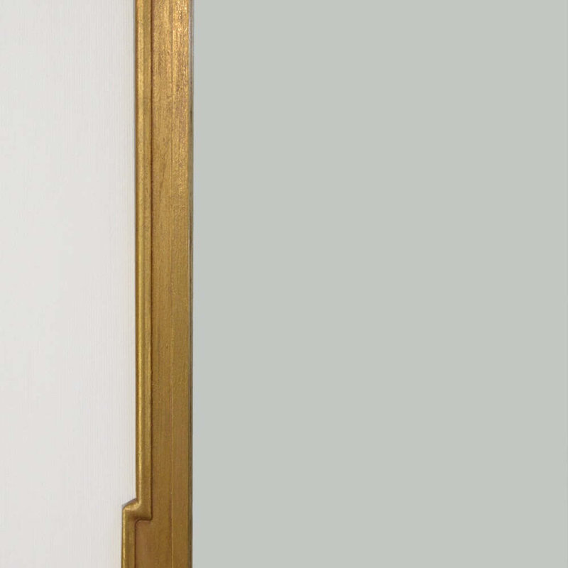Pari Flat Wall Mirror, Gold Leaf