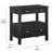 2 Drawer Nightstand With Shelf