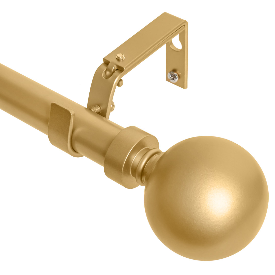 Enmore Adjustable Single Curtain Rod Everly Quinn 