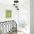 3-Light 5.1" Wide Semi Flush Mount Ceiling Light With Water Glass-1324760123