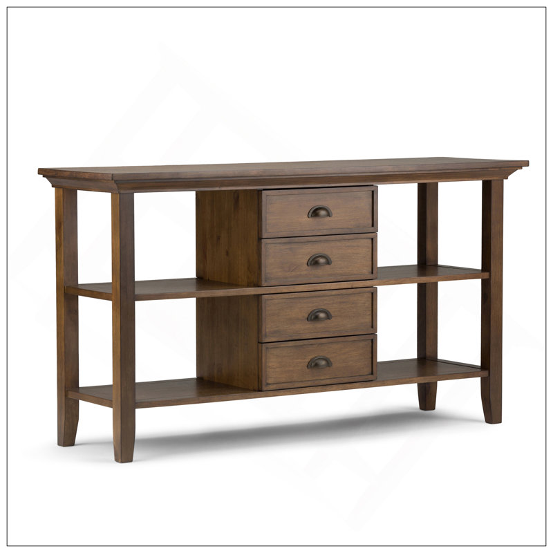 Redmond - Console Sofa Table - Rustic Natural Aged Brown