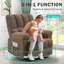Fauteuil inclinable pivotant revêtu de tissu d'ameublement Begie-903298107