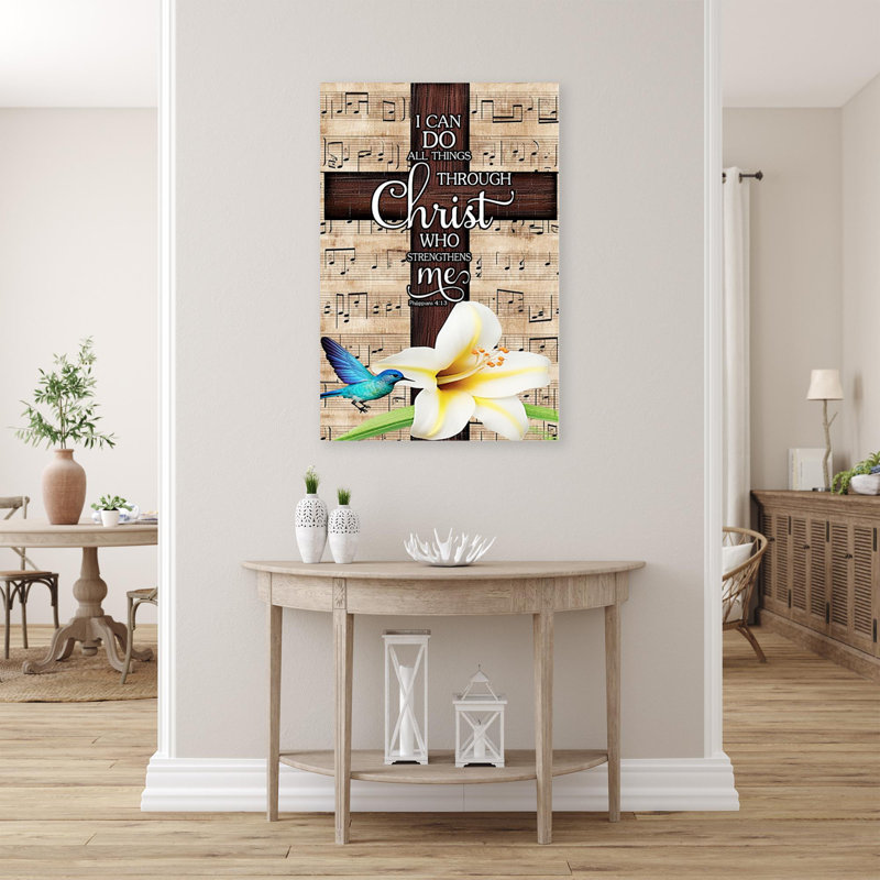 «K canlynn I Can Do All Things On», impression sur toile, H 36 po x l 24 po x P 1,25 po