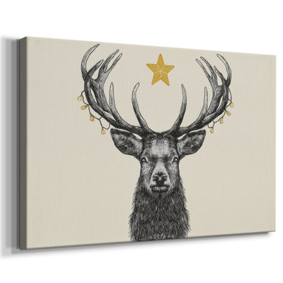Tinsel-Gold Snow at Dawn-Premium Gallery Wrapped Canvas