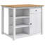 112 cm W Solid Wood Top Kitchen Island-670136445