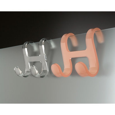 Trasparenze Plastic Over-the-Door Coat Rack