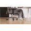 Fauteuil de bureau grande taille (250 kg) avec accoudoirs ajustables, gris