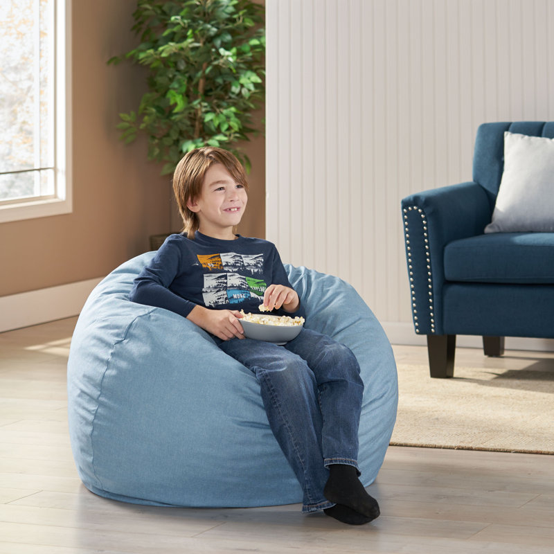 Fauteuil à billes standard en polyester classique, Bleu sarcelle