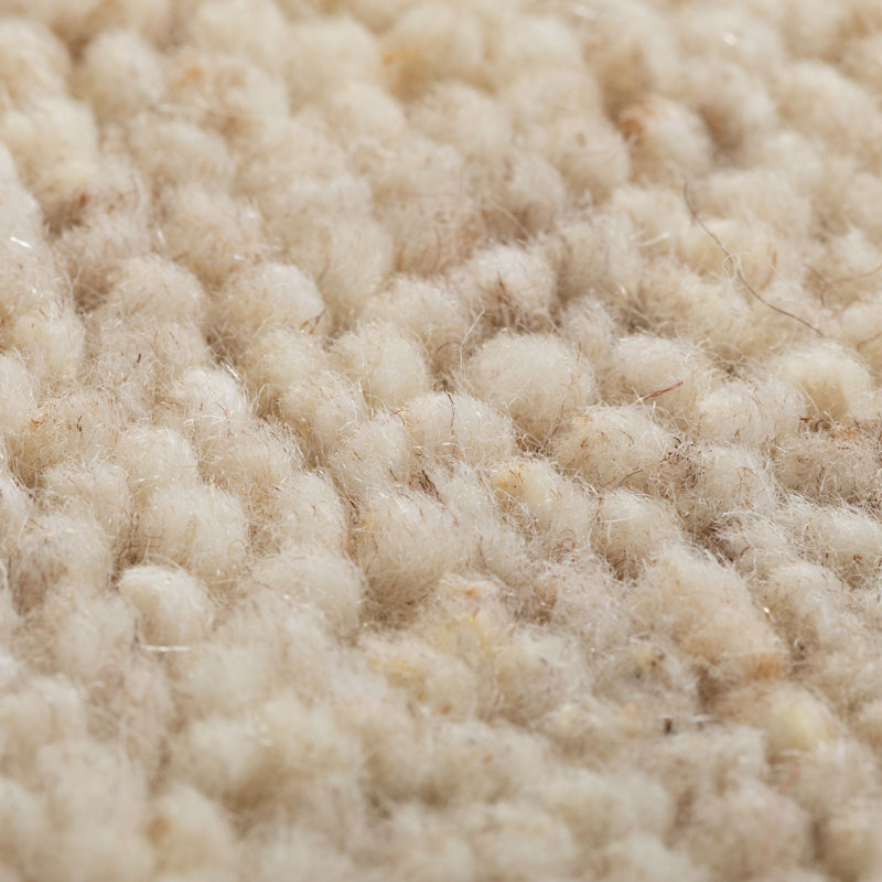 Daulton Wool Hand Knotted Berber, Beige, Rectangle 90 x 160 cm