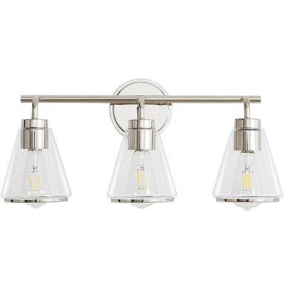 Ahir Polished Nickel Dimmable Vanity Light