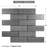 Alcoa 2" x 6" Natural Stone Brick Joint Mosaic Wall Tile