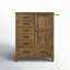 Edan Wood Farmhouse Wood Chifferobe